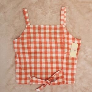 New Linen Girls Tank Top